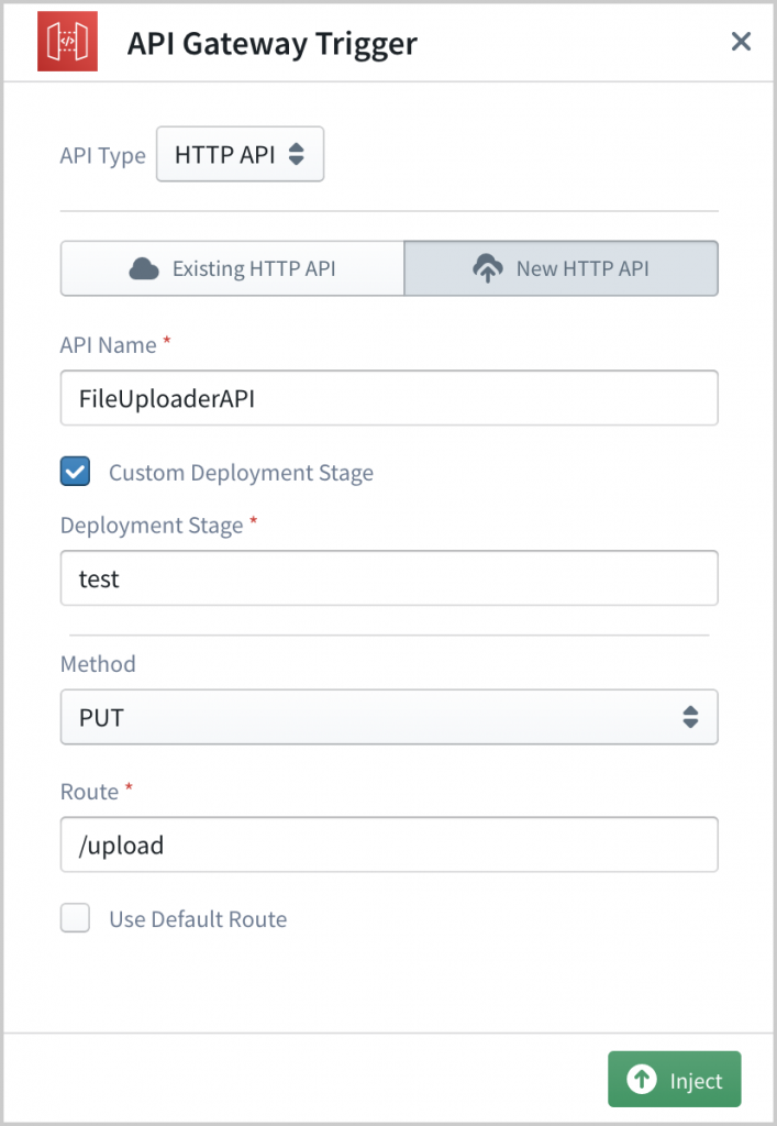 HTTP API Gateway Configuration