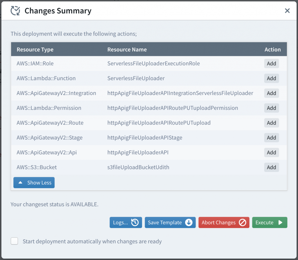 Deployment Changes